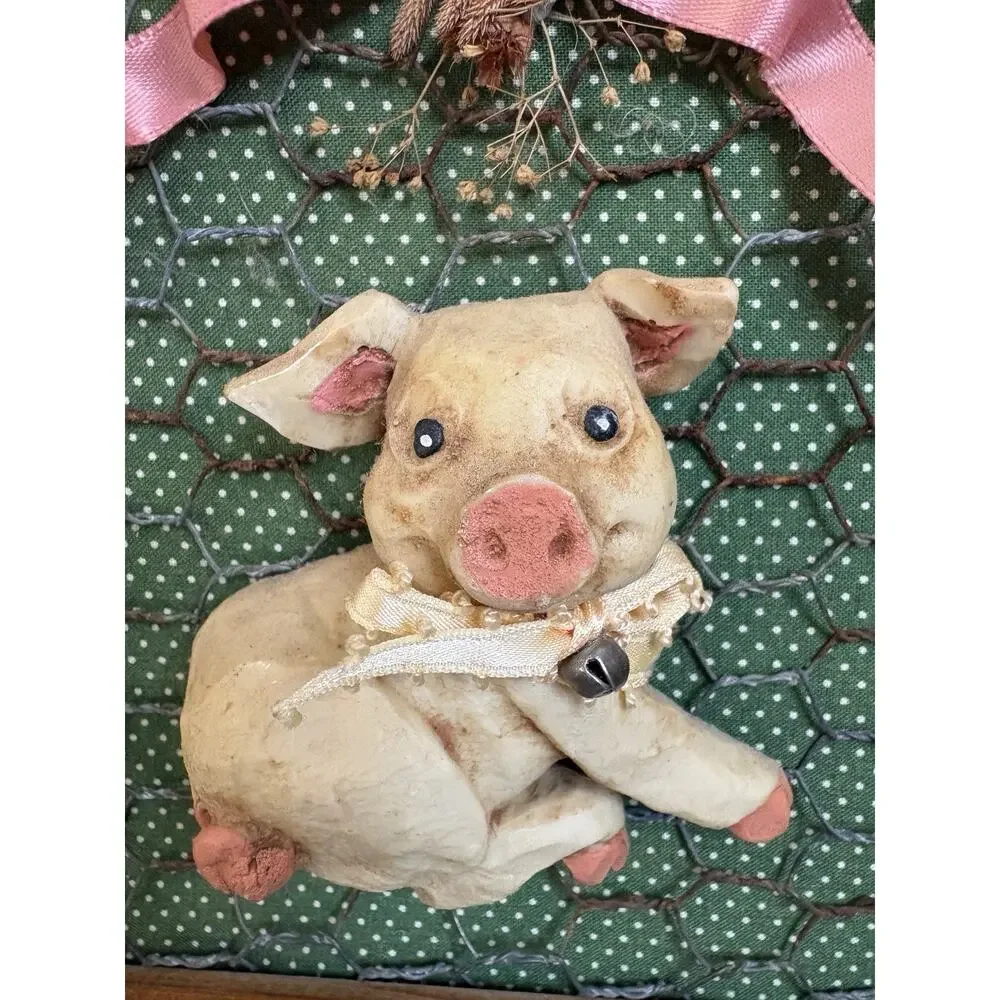Vintage Country Kitchen Pig Wall Art Kitschy Collectable Cottagecore